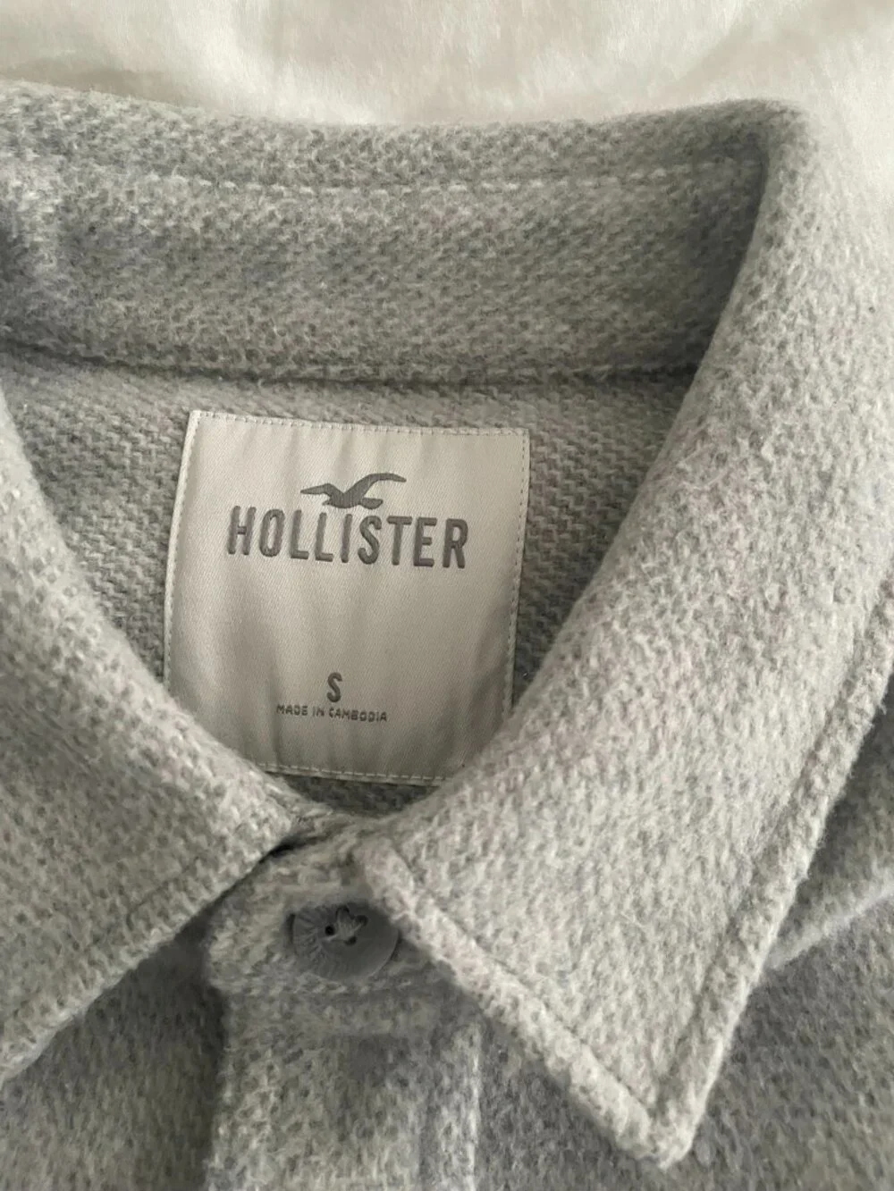 Hollister Mens Gray Shirt Jacket (S)